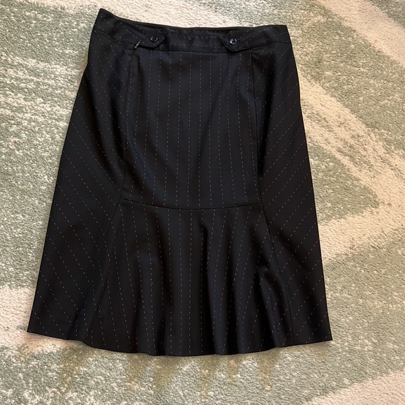 Pin Striped Pencil Skirt - Picture 3 of 8